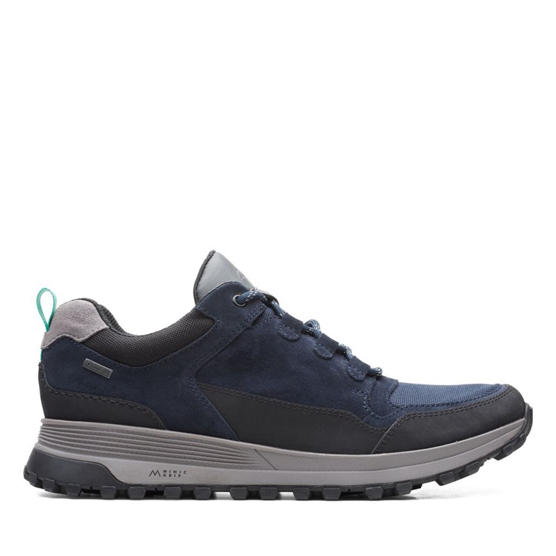 Men's Clarks ATL Trek Lo GORE-TEX Sneakers Navy | 42747133