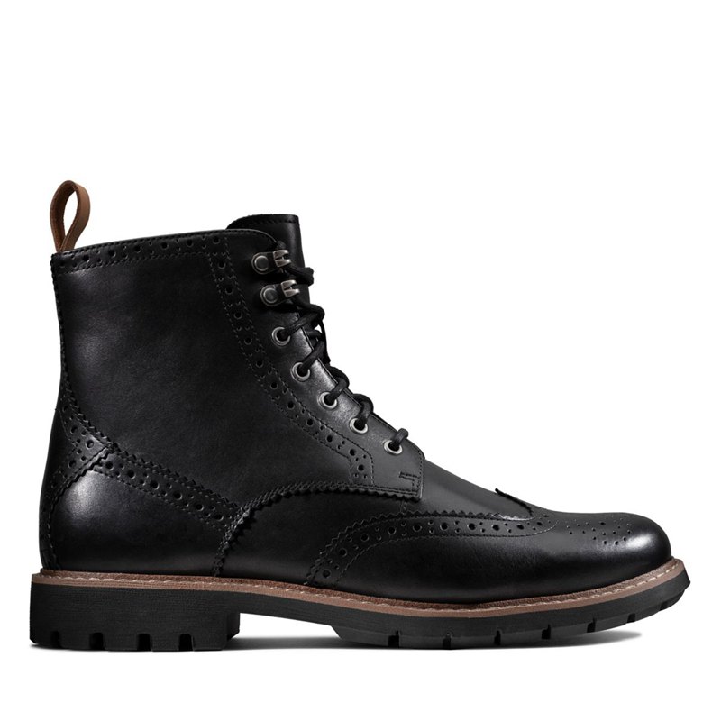 Men's Clarks Batcombe Lord Ankle Boots Black | 55554591