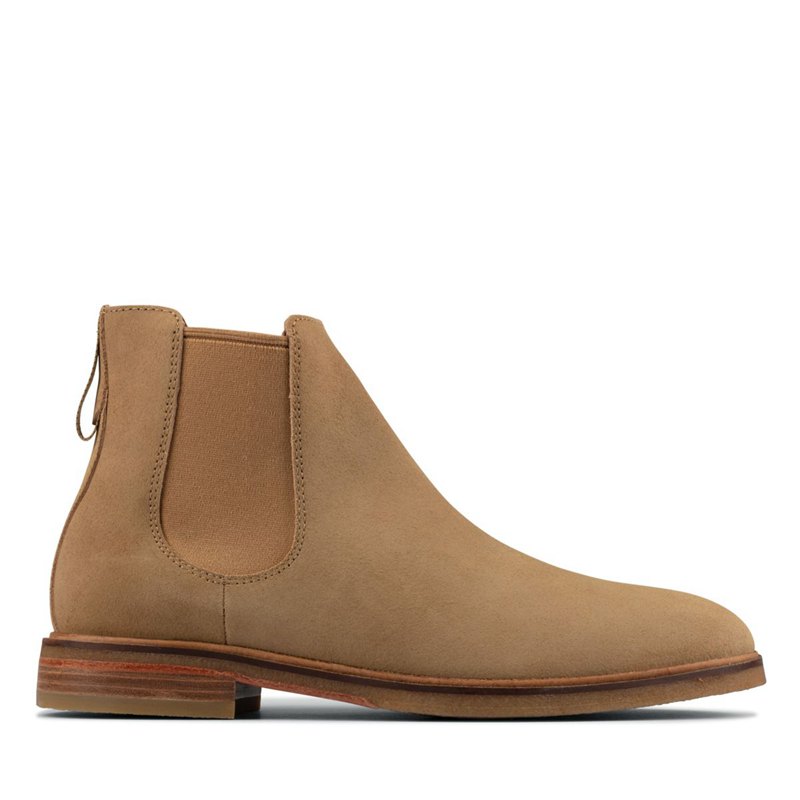 Men's Clarks Clarkdale Gobi Chelsea Boots Brown | 89975752