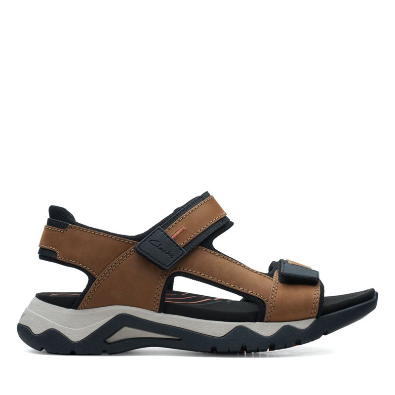 Men's Clarks Wave 2.0 Jump Sandals Brown | 53157051