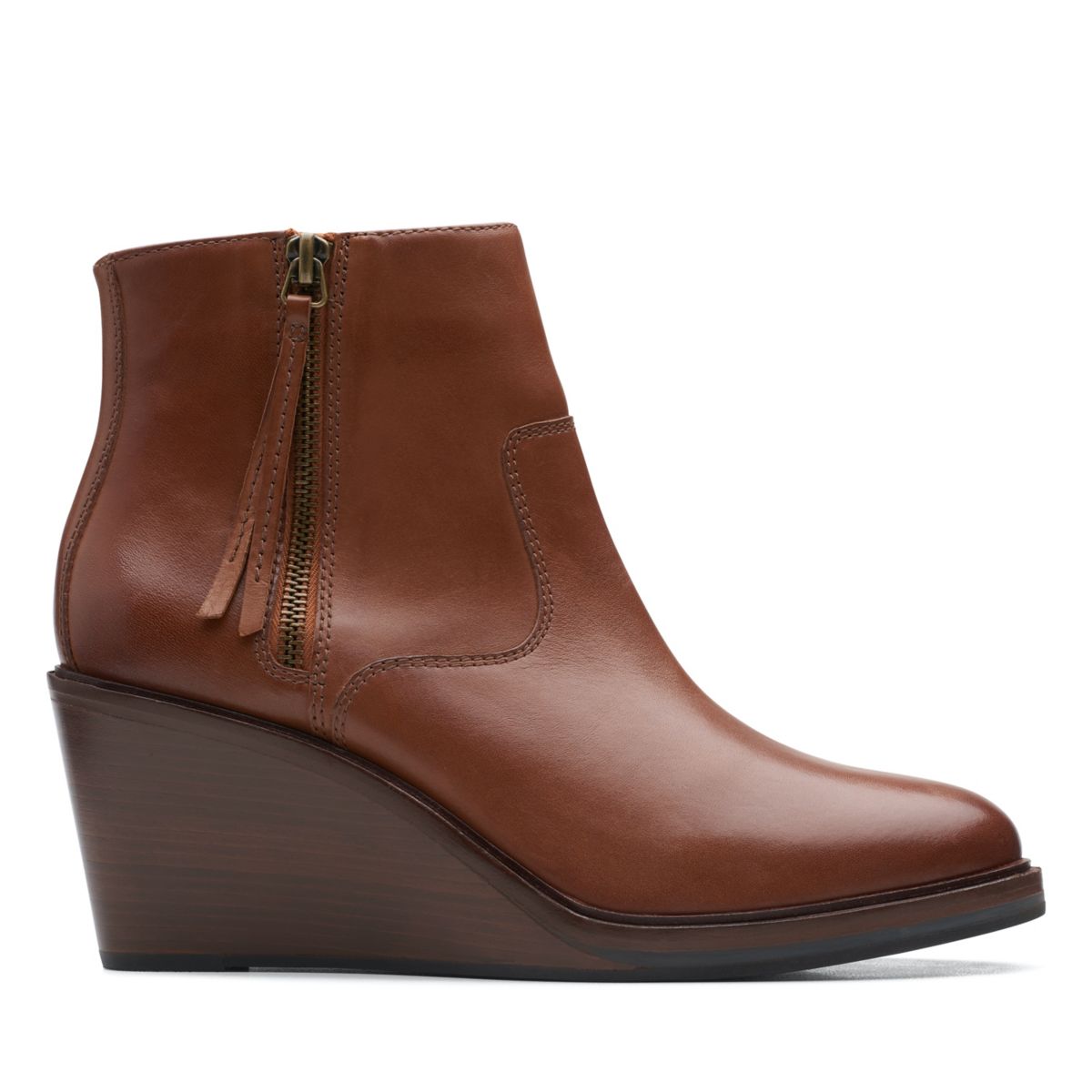 Women's Clarks Clarkdale 2 Zip Ankle Boots Dark Brown | 68673582